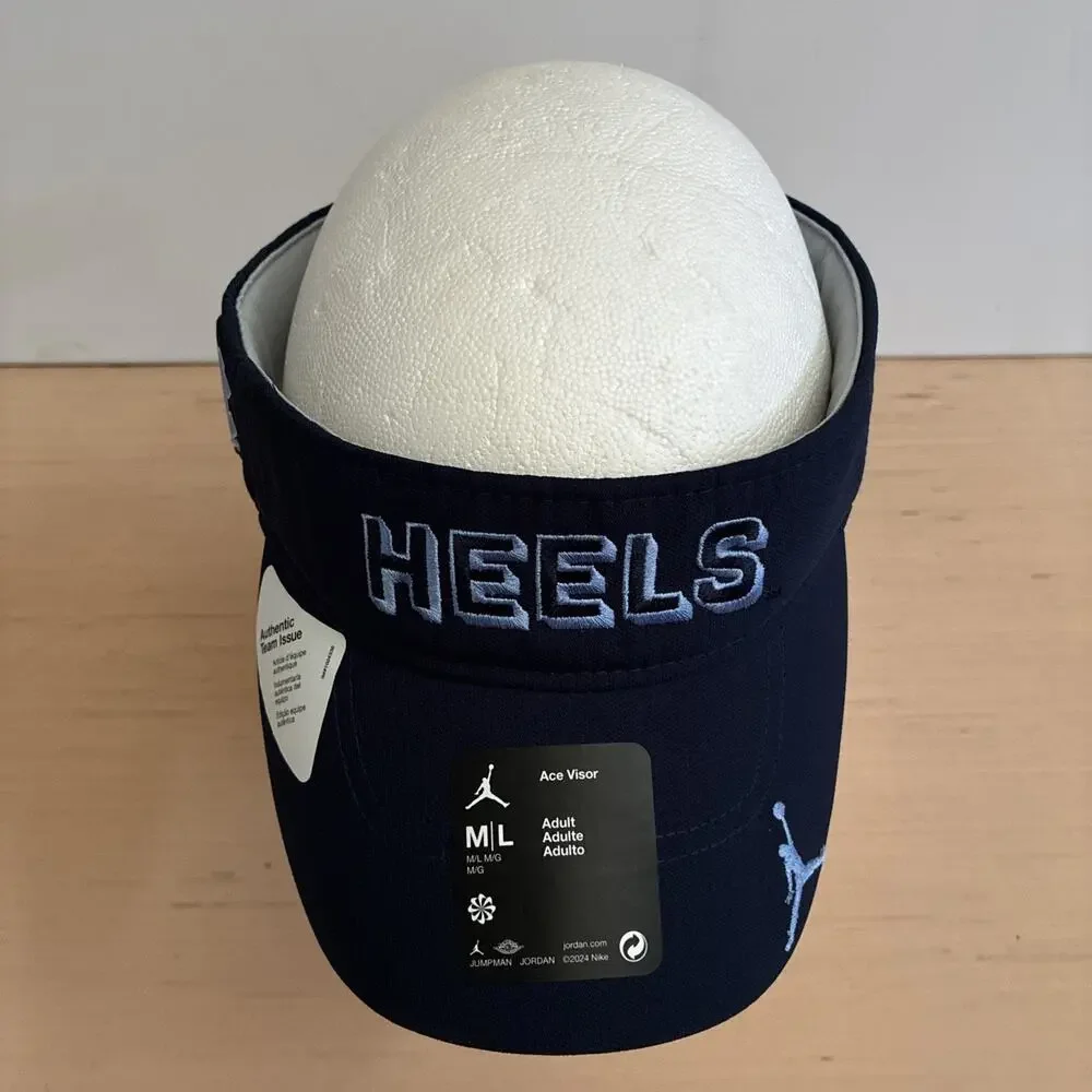 Jordan Dri-Fi UNC North Carolina Tarheels Adjustable Ace Visor Size M-L